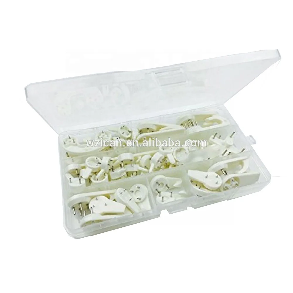 Non-Trace Wall Picture Plastic Hook  Hard wall Drywall hanger for Photo Frame Hanging