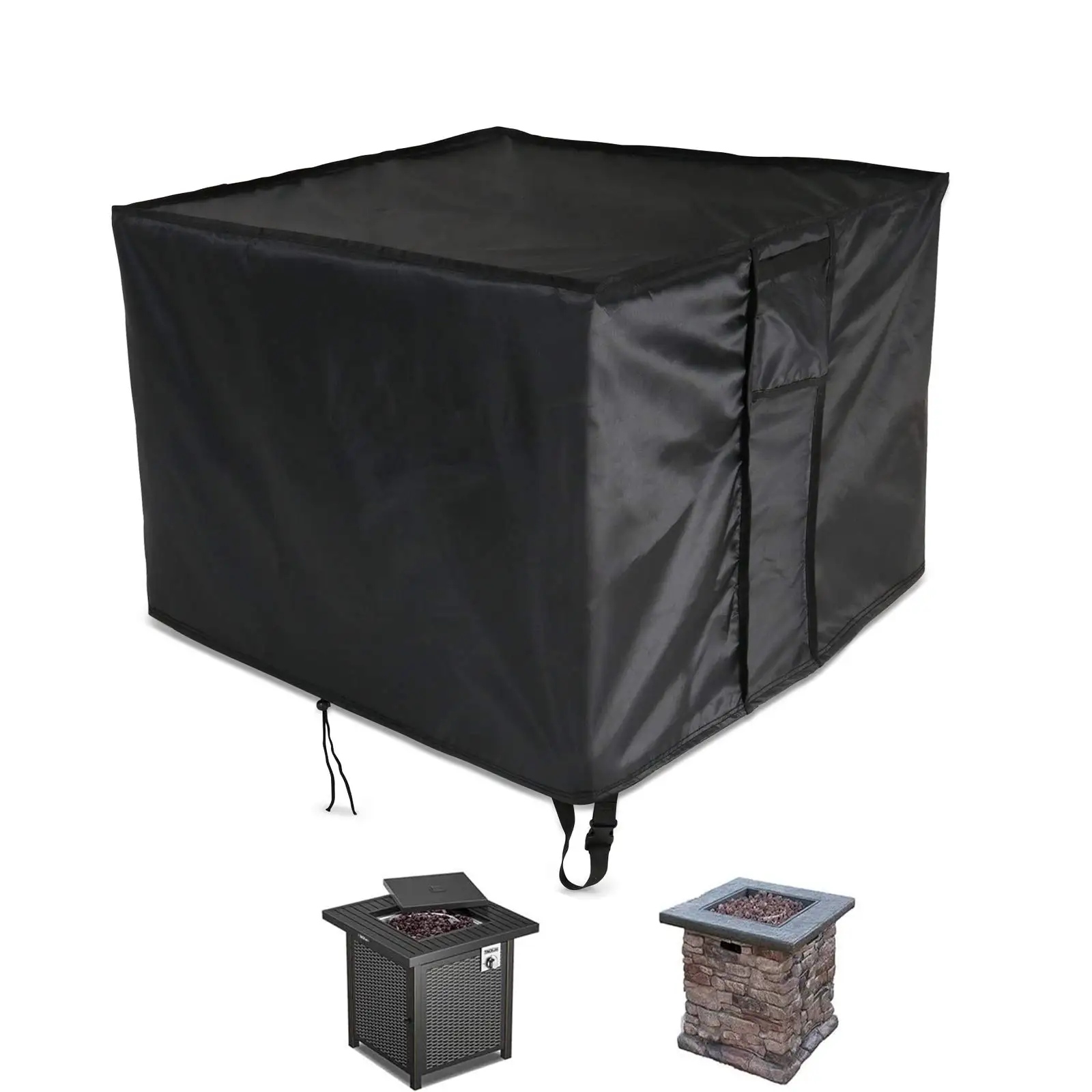 Rectangular  Firepit Cover for Outdoor Fireplace Waterproof Propane Fire Table Cover