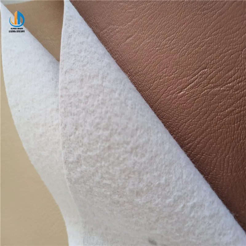 Hot selling fabric auto upholstery embossed faux leather for sofa
