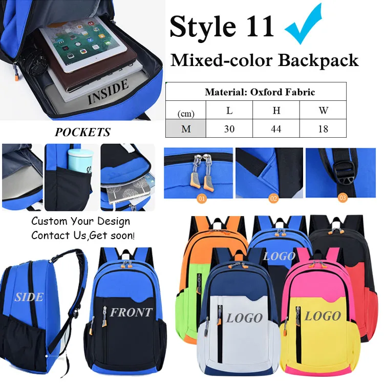 custom logo backpack