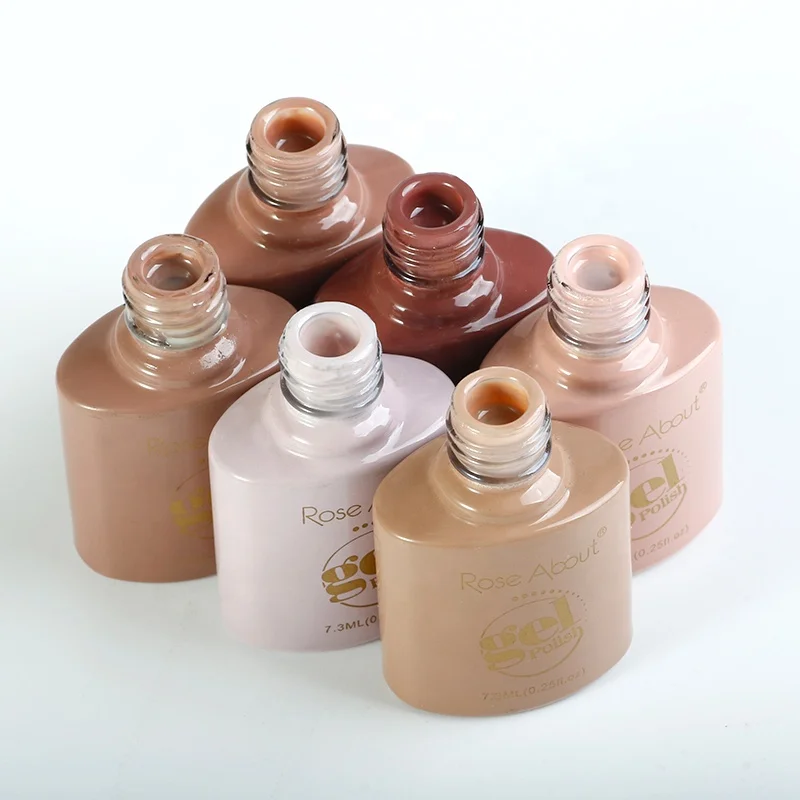 Rose About 7.3ml UV Nail Gel Polish Set Easy Soak Off UV/LED Long Lasting Gel Polish Kit