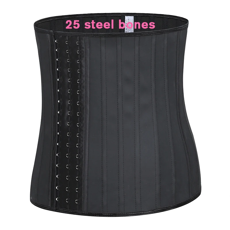 LANGQIN  Women comfortable slimming corsets girdles Underbust 25 Steel Boned Waist packaging sweat waist trainers