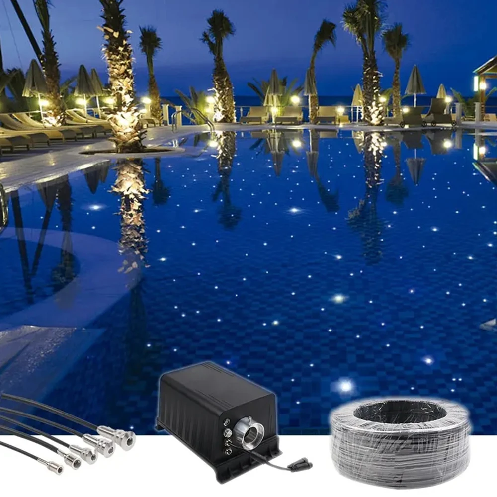 Fibre Optic Light for Swimming Pool Lighting with Black Jacket 1mm Fiber Cable