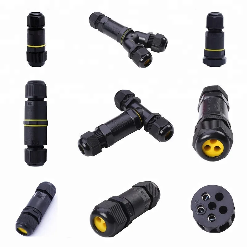 2 Wire 3 Wire 5 Wire Waterproof IP68 LED Cable Connector for LED Fountain Light Underwater Light