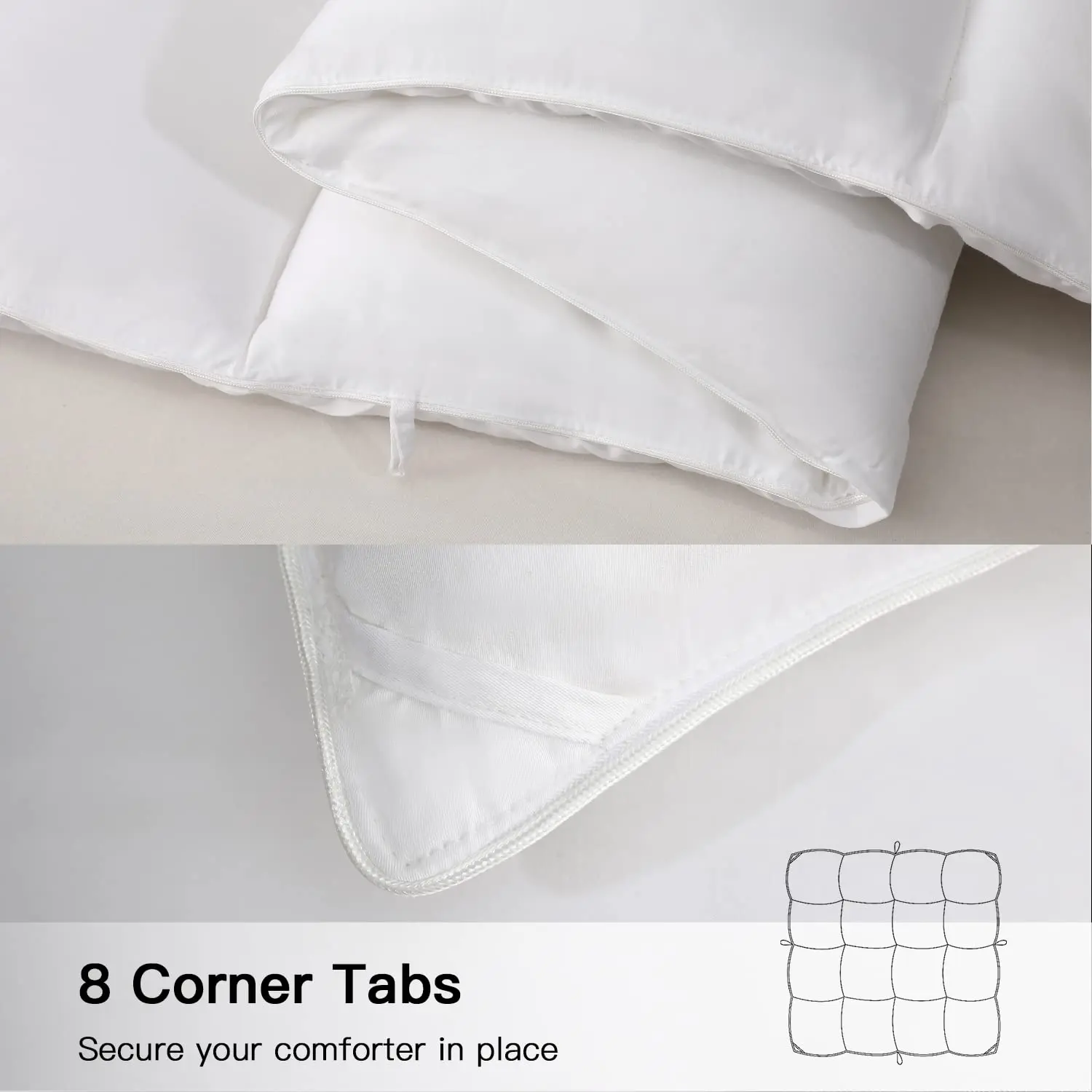 Пользовательские Летнее белое одеяло внутренний для квилтинга с Duvet вниз Альтернативная