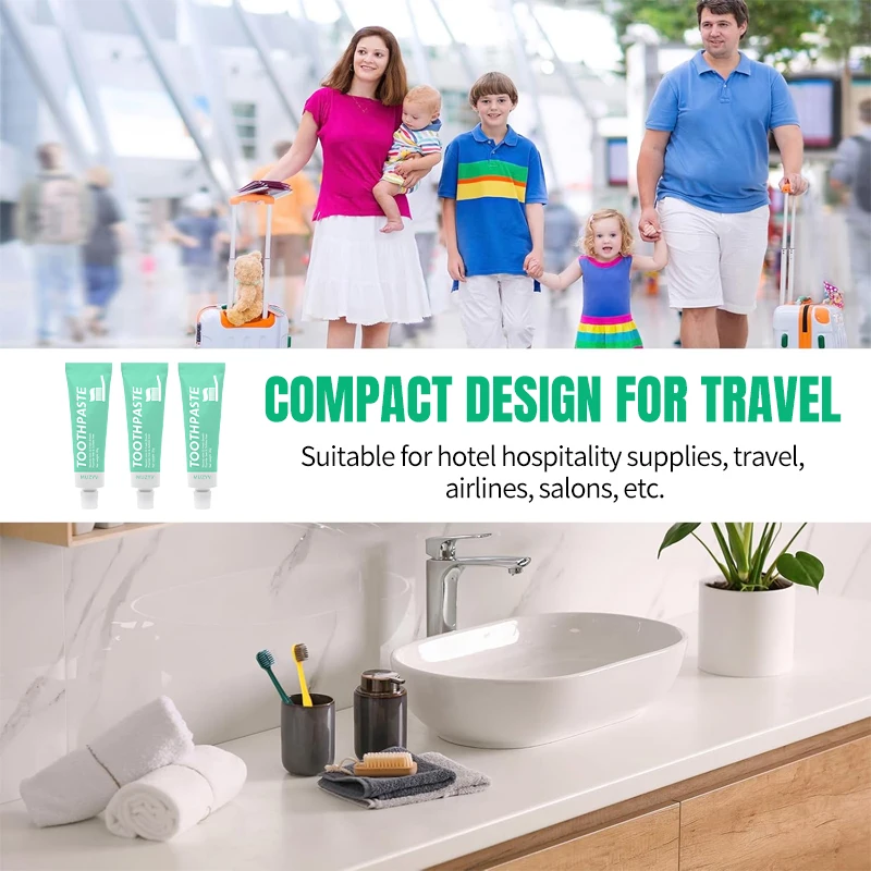 Customized toothpaste 10g 20g Mini Size enhanced enamel whitening tooth soothing Minty Toothpaste for travel hotel dental kit