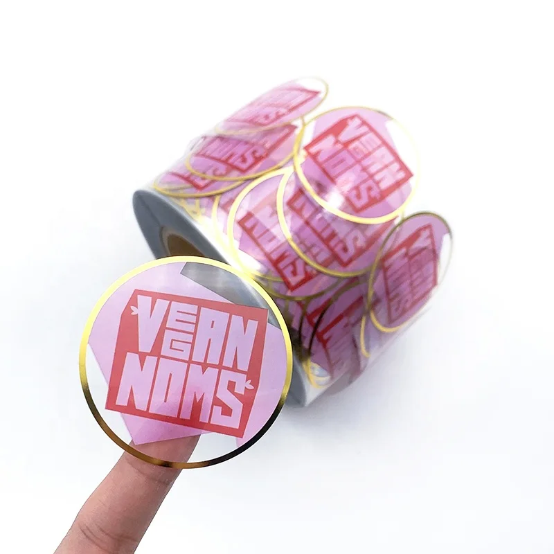 Custom Transparent Plastic Pvc Round Sticker Printing Sheet Self Adhesive Clear Vinyl Sticker Label