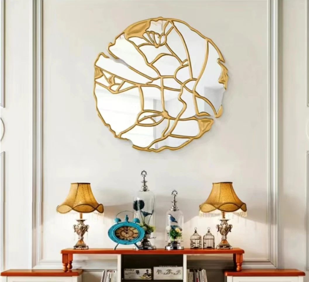 100CM Light luxury wall hanging decorative Titanium plate wall pendant irregular creative background wall hanging decoration