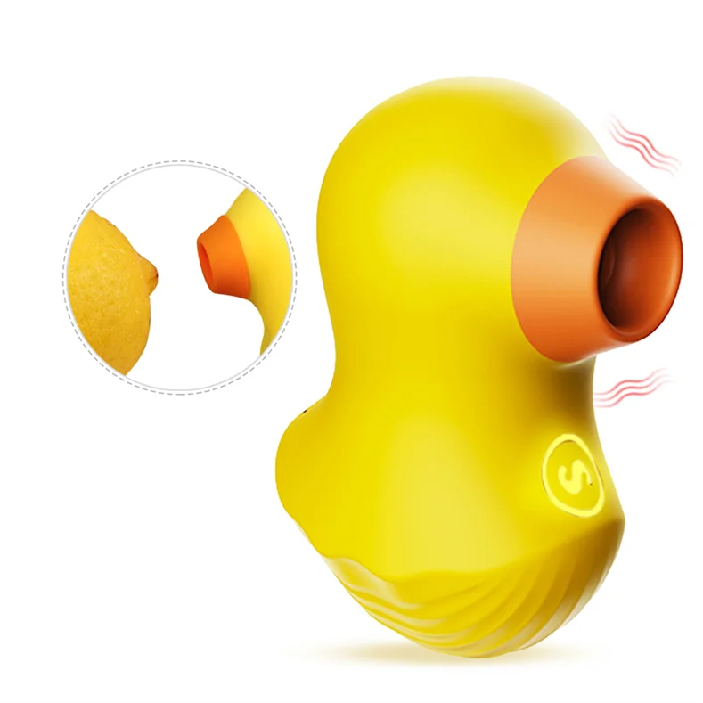 Duck Vibrator Amazon Hot Sale 7 Suction Clitoral Sucking Vibrator Clit Nipple Stimulation Sex Toys Vibrators for Women