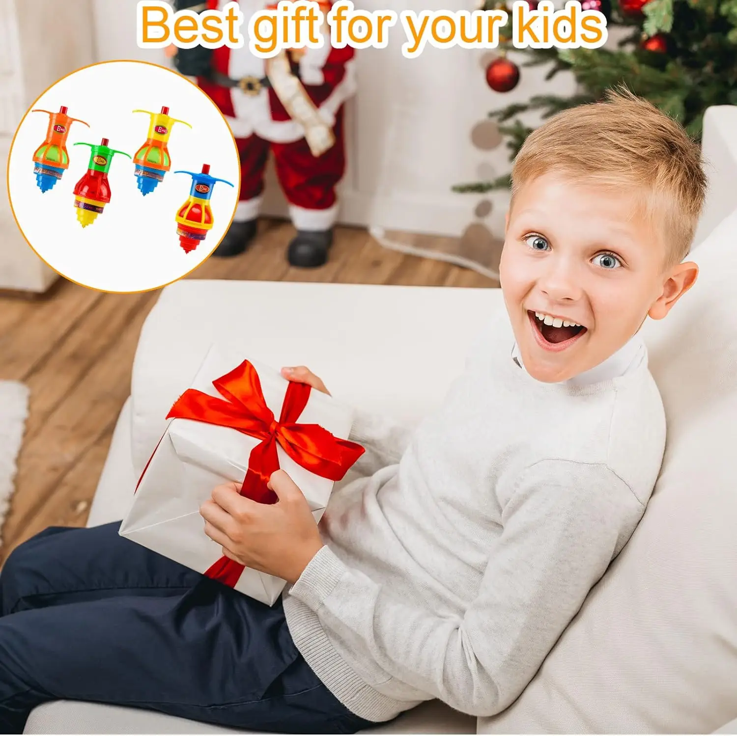 Light Up Spinning Tops for Kids, Light Up Spinner Toy,Gyroscope Novelty Bulk Toys