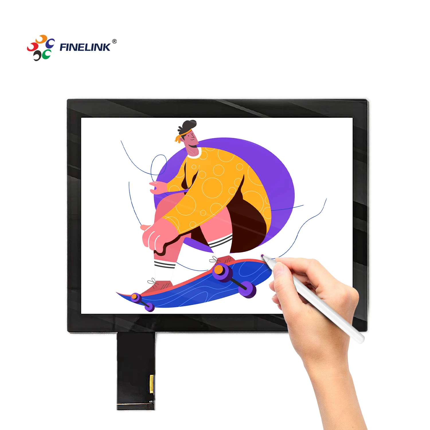 FINELINK Price industrial touch panel 12.1 Inch Industrial Personal Computer Touch Panel Capacitive