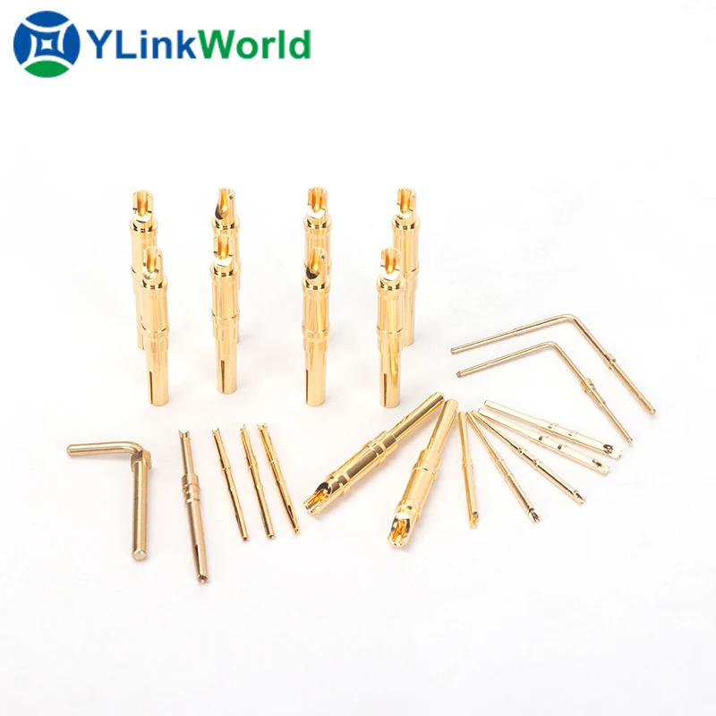pogo pin custom spring contact 5pin spring battery pogo pin spring loaded electrical contact pins