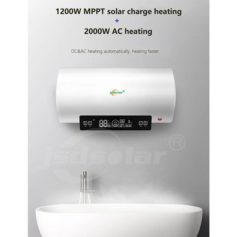  Новое поступление Jinsdon 50L 60L 80L Солнечный водонагреватель домашний 110В 220В с баком 50л гейзер для