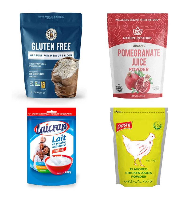 Automatic given bag seasoning packing machine with auger filler rotary doypack filling machine for curry powder