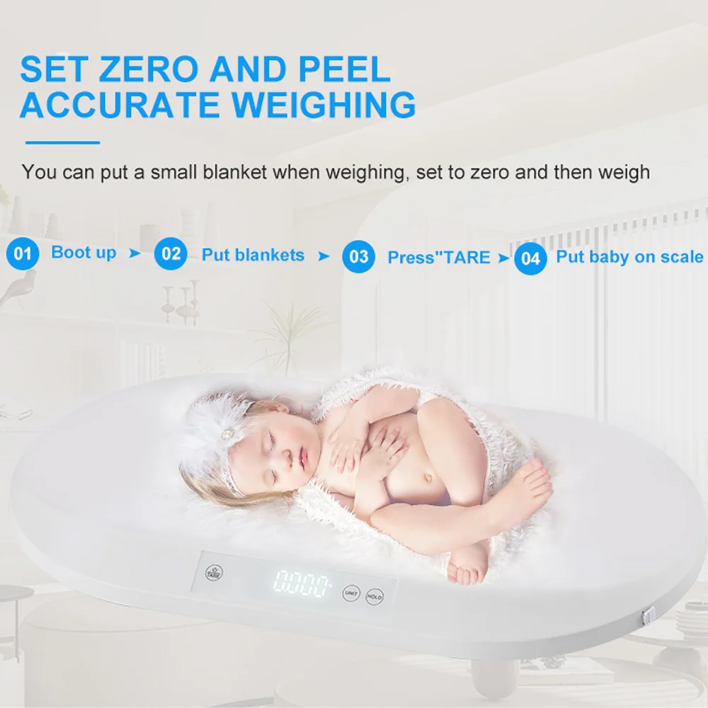 New Designed Household 40kg Measuring Newborns Infant Scale Electronic Baby Scale