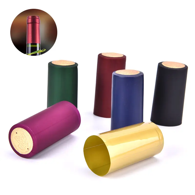 Foray Factory Direct Sales Plastic PVC Aluminium Foil Heat Cap Seal Shrink Capsule Wine Bottle With Tear Off