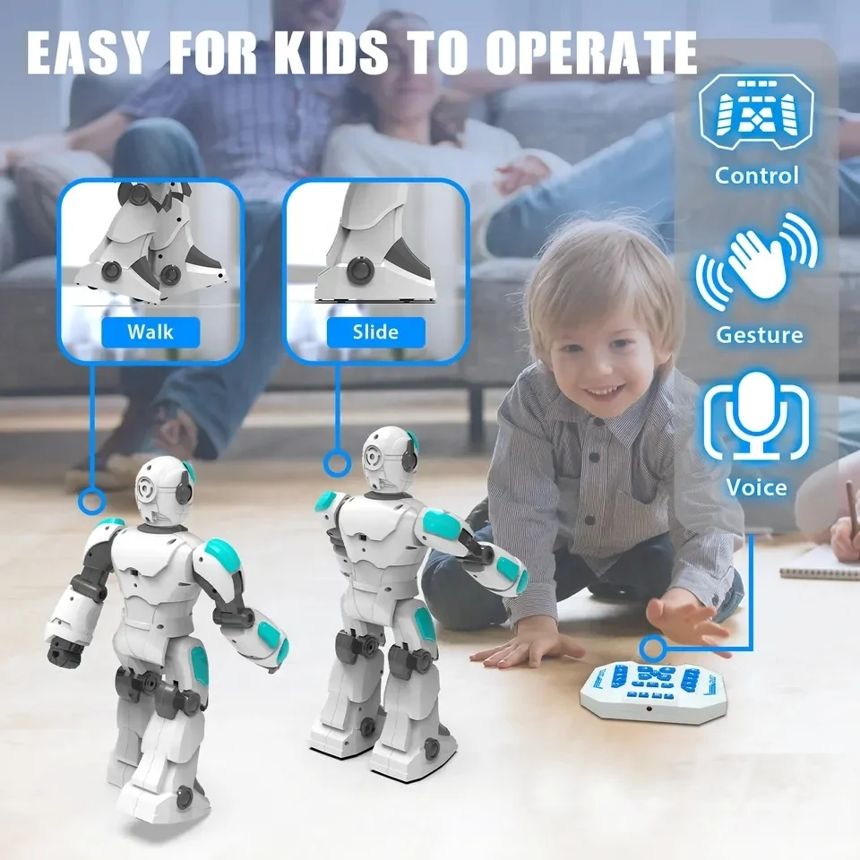 Kids Educational Toys Smart intelligent Robots technology Ai Rc Programming Remote Control stunt Robot