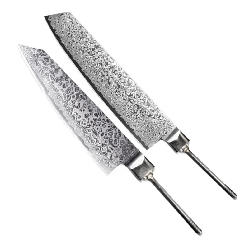 Wholesale Knife Making Blades VG-10 AUS-10 Steel 67 Layers 73 Layers Damascus Chef Knife Blades