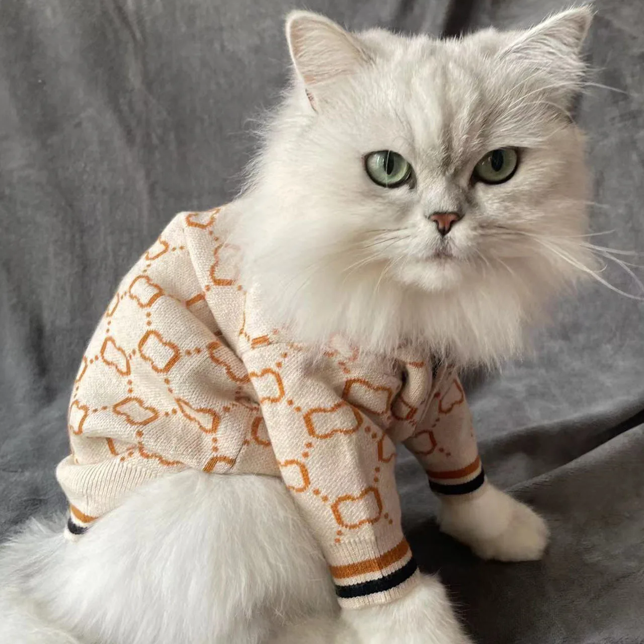 Dog Cold Fuzzy Winter Coat Clothes Knit Small Designer Dog Sweater for Small Medium Dogs Puppy Girl Boys