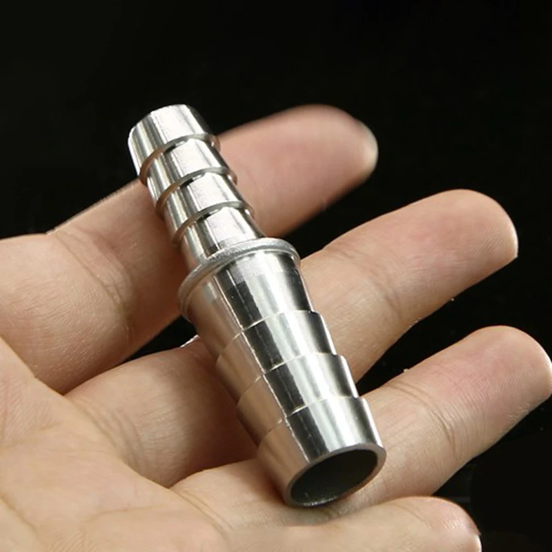 1pcs 304 Stainless Steel 2 Way Barbed Pipe Fitting Reducer Straight Connector Pagoda Joint Hose Barb OD 4mm 6mm 8mm 14mm 16-38mm