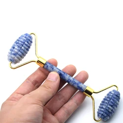 Customized single head dace real venus eye ridged roller and jade roller set with box spikes original massage steps facial tube