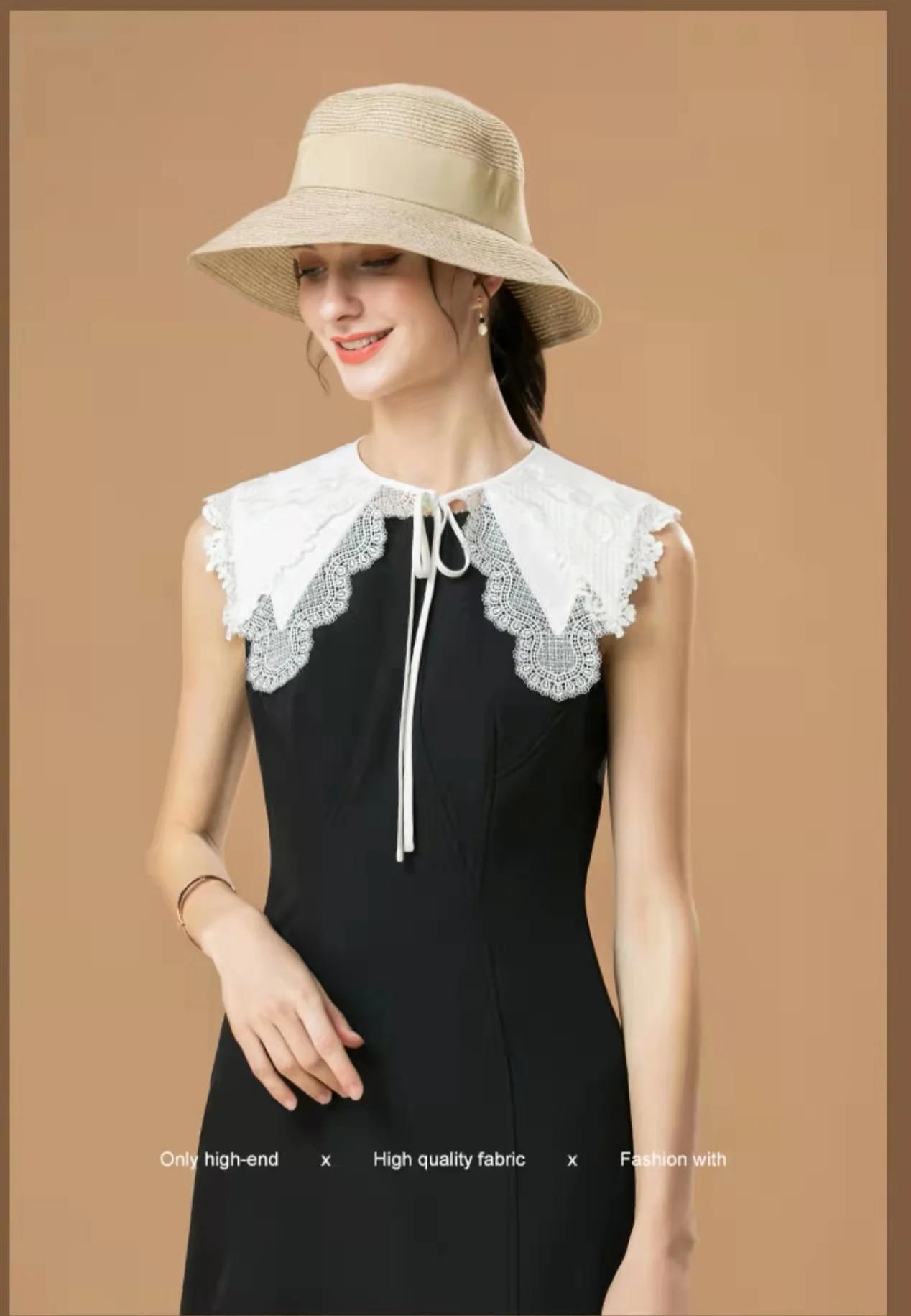 custom women girls scarf cotton shirt neck white embroidered flower designs elegant detachable lace fake collar shawl