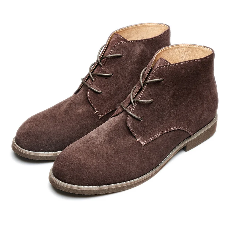 High Quality Platform Suede Leather Office Men Shoes Casual Boot chelsea boots