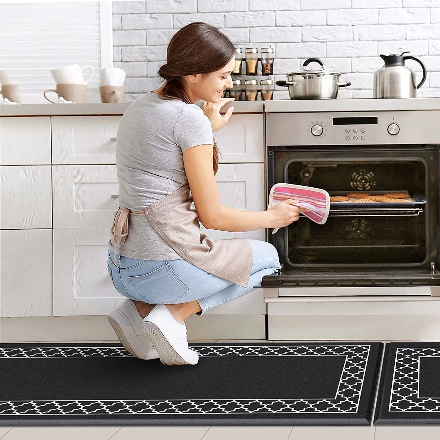 anti fatigue kitchen mat non-slip waterproof kitchen floor mat pvc kitchen mats for floor