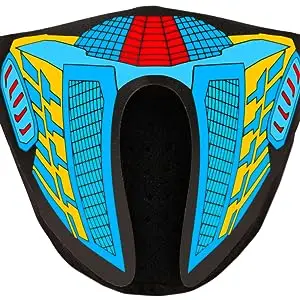 2024 Hot Selling Light up el Sound Activated LED Green Leaves Multi Design Panel Mask for Halloween Party