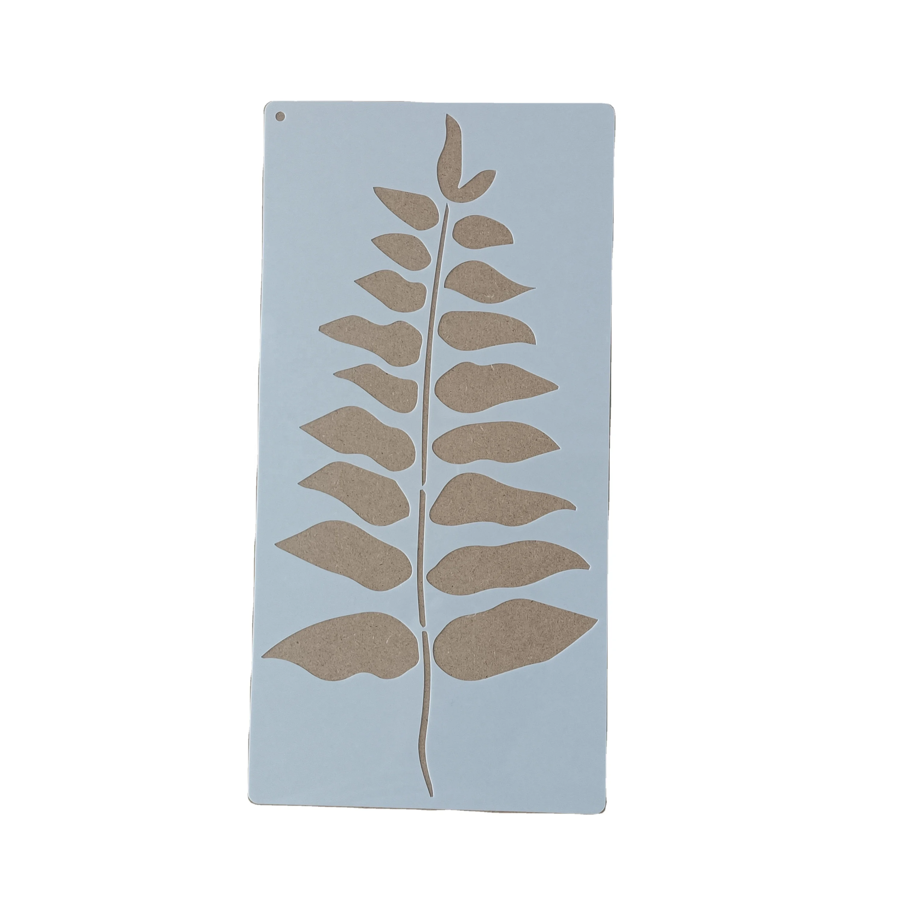 New palm leaf design 10 mil Mylar furniture spray paint custom plastic stencils for wall painting