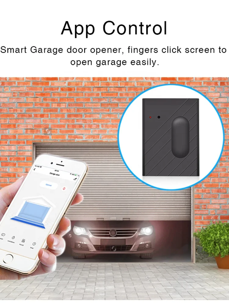 Saikiot Tuya Garage Door Motor Control WIFI Automatic Garage Door Open/Close Sensors Alexa Google Wireless Garage Door Opener