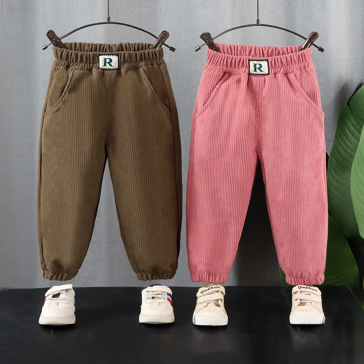 New Fashion Spring Autumn Children Corduroy Trousers Casual Kids Boys Sweat Pants