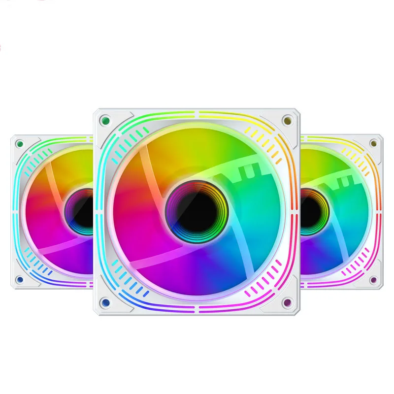 Hot Sale PC Case Gaming Cooling Fan with RGB LED Lights New ARGB Radiator Multi-Color RGB Fans 120mm Fan Set