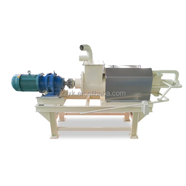 solid liquid manure separator  screw press dewater machine cow dung dewatering machine
