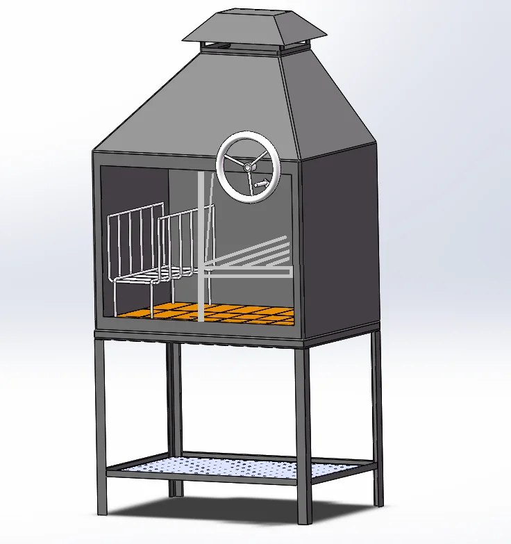 Argentine or Uruguayan Fireplace Grill YGST36