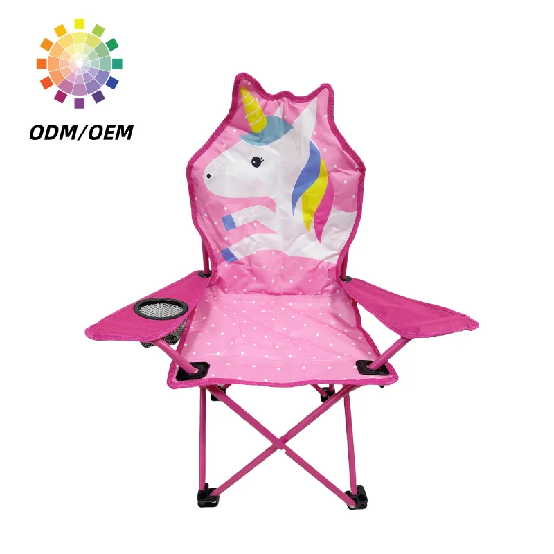 Wholesale Unicorn Kids Size Folding Chairs Light and Simple Camping Chairs Beach Chairs for Kids
