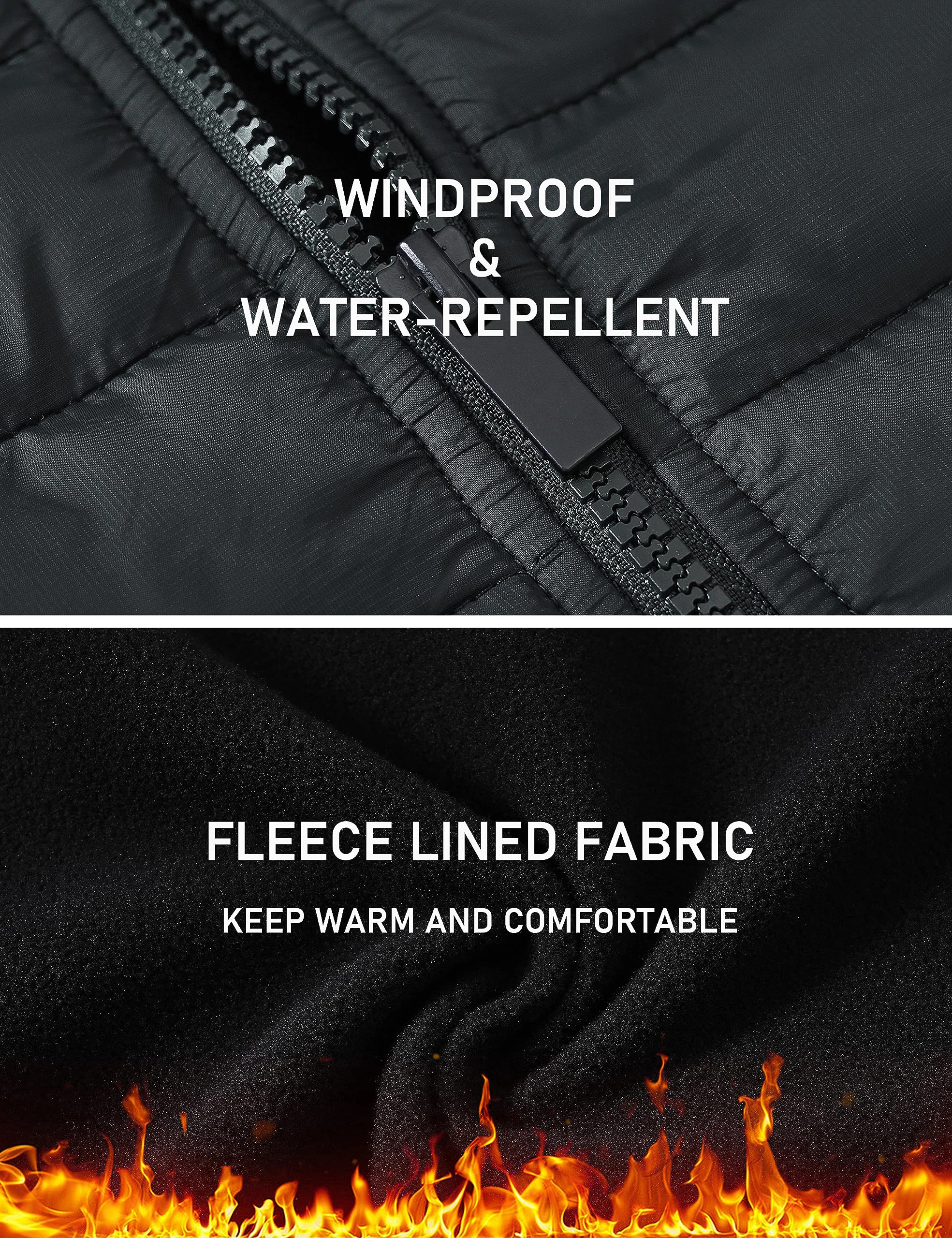 Custom Outdoor Hiking Casual Mens Golf Hybrid Jacket Waterproof Fleece Full Zip Lightweight Jackets Coats With Hood