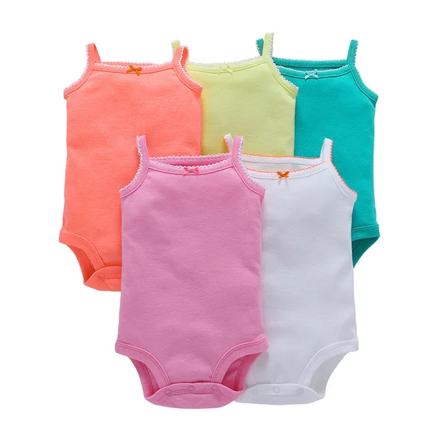 5 pieces pack 100% cotton free shipping baby clothes onesie pajama bodies bibi baby girlclothes