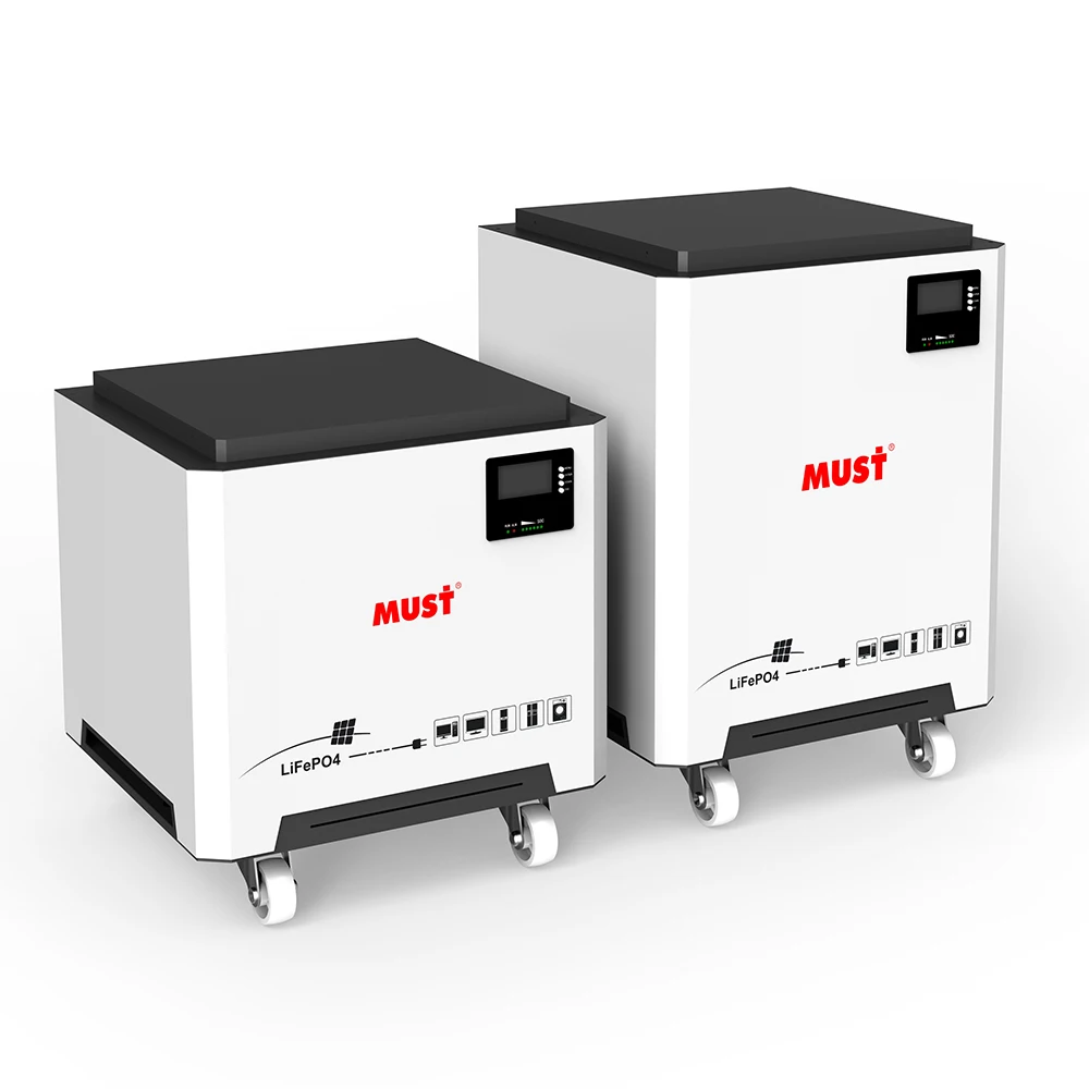 MUST 48v 400ah Deep Cycle 20kwh Energy Storage Power Station 10kw 51.2v 24v Ion Batteries Pack 500ah Lifepo4 Battery Cabinet