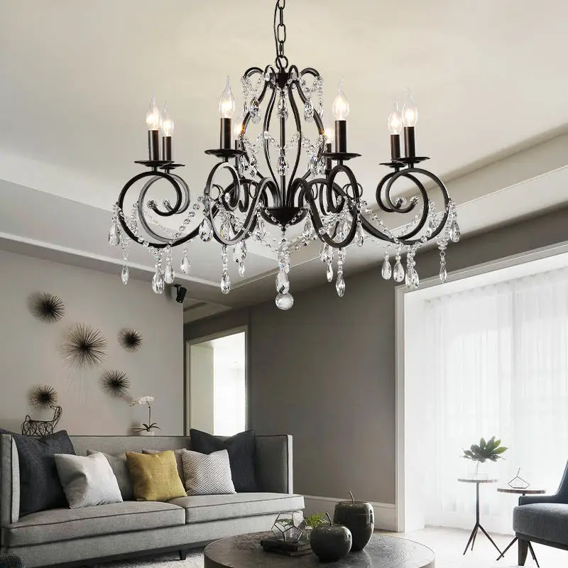 Morden Style Adjustable Light French Brass Dining Room Living Room Chandelier