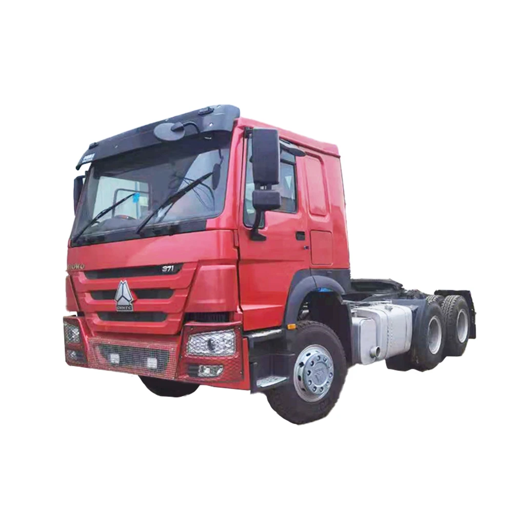 Secondhand Sinotruk Howo 6x4 10 Wheelers V7-X Model Euro II 371 375 380 400 420 Tractor Trailer Horse Truck