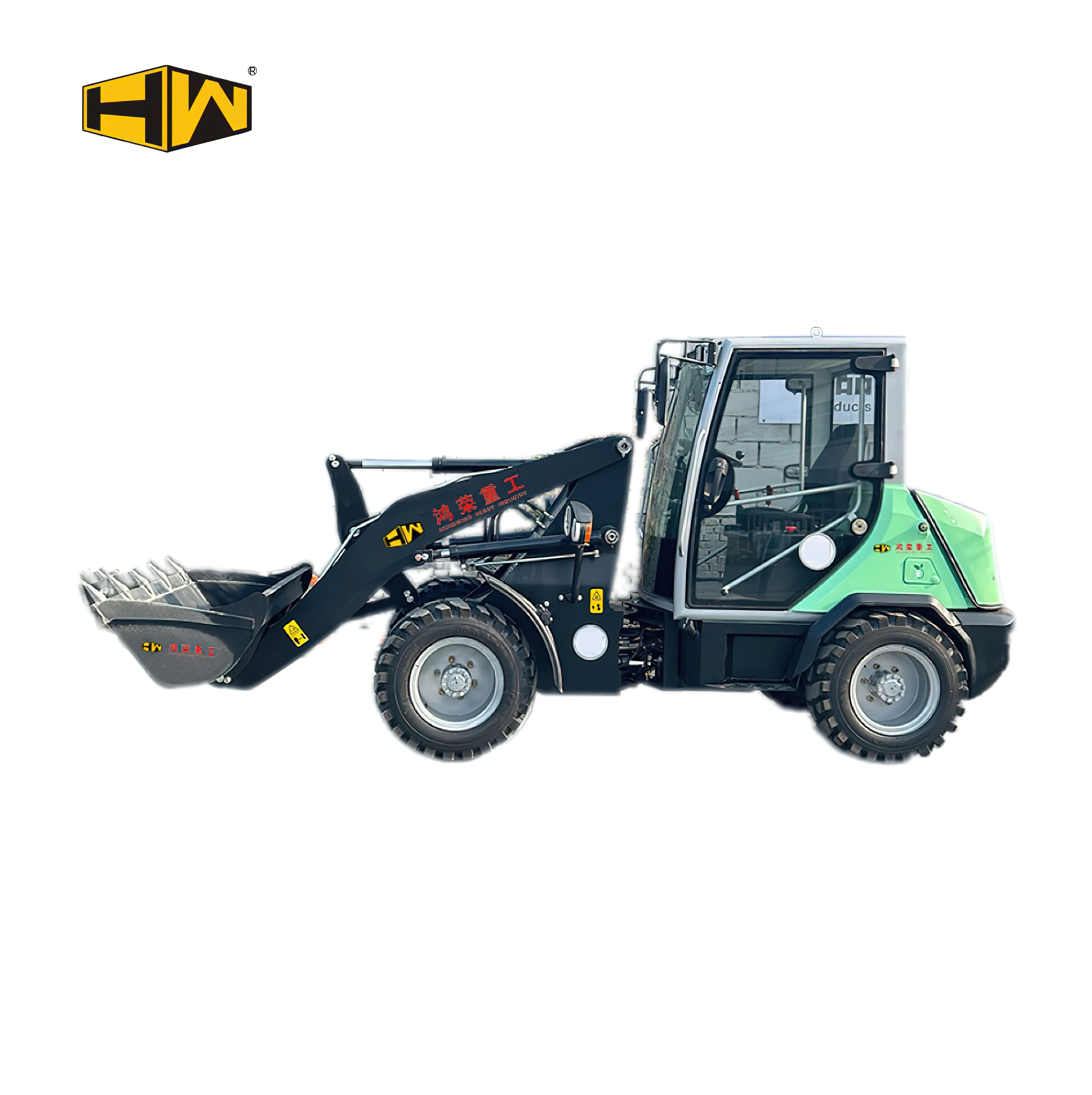 HW loader   Earth-moving Machinery Front End Loader 1.5ton 3ton 5ton 6ton Electric Wheel Loader