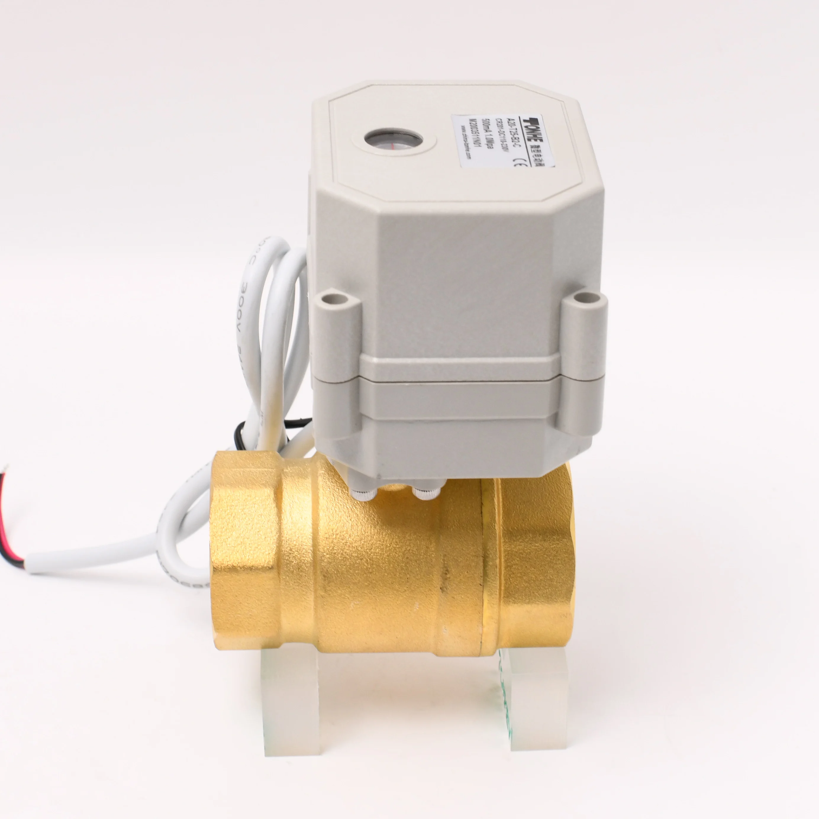 2 way 1'  0-5V /0-10v Brass Modulating Motorized Control Ball Valve