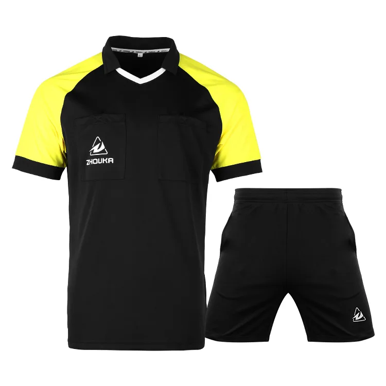 custom soccer uniforms sets Sports breathable Football Jersey referee uniform sublimation Soccer Jersey