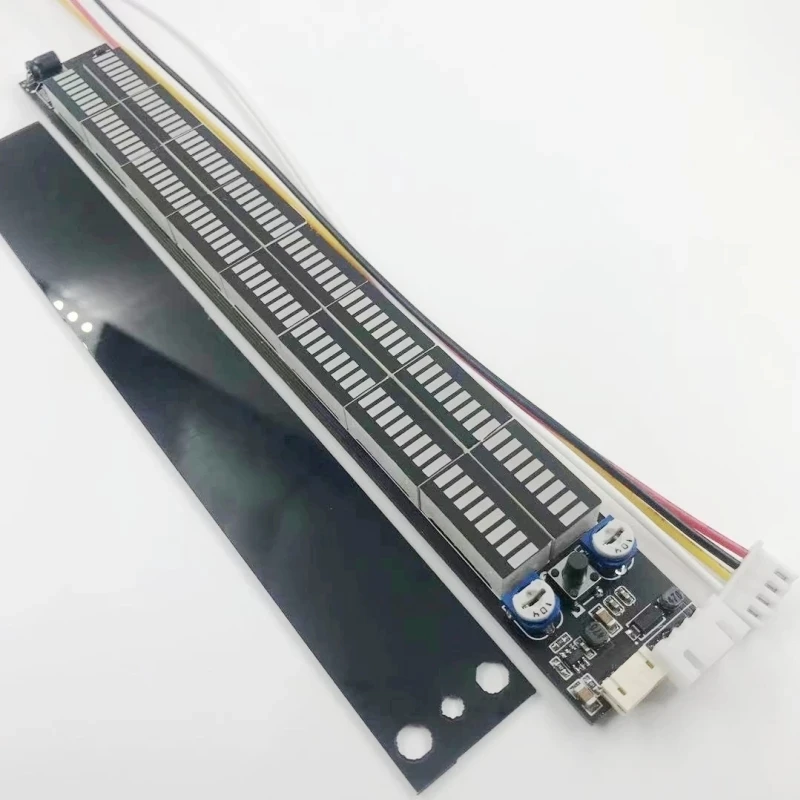 DC 6-30V Stereo Music Spectrum LED light Audio Level Indicator 12V 24V Amplifier VU Meter for Car player Light Atmosphere Lamps