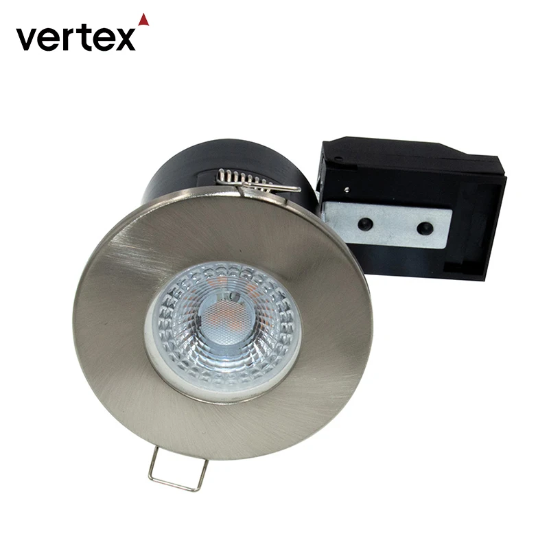 Gu10 Flicker Free Down Light 65MM Cut Out Fire Rated Recessed Downlight IP20 50W Max Round Led Fire Proof Spotlight