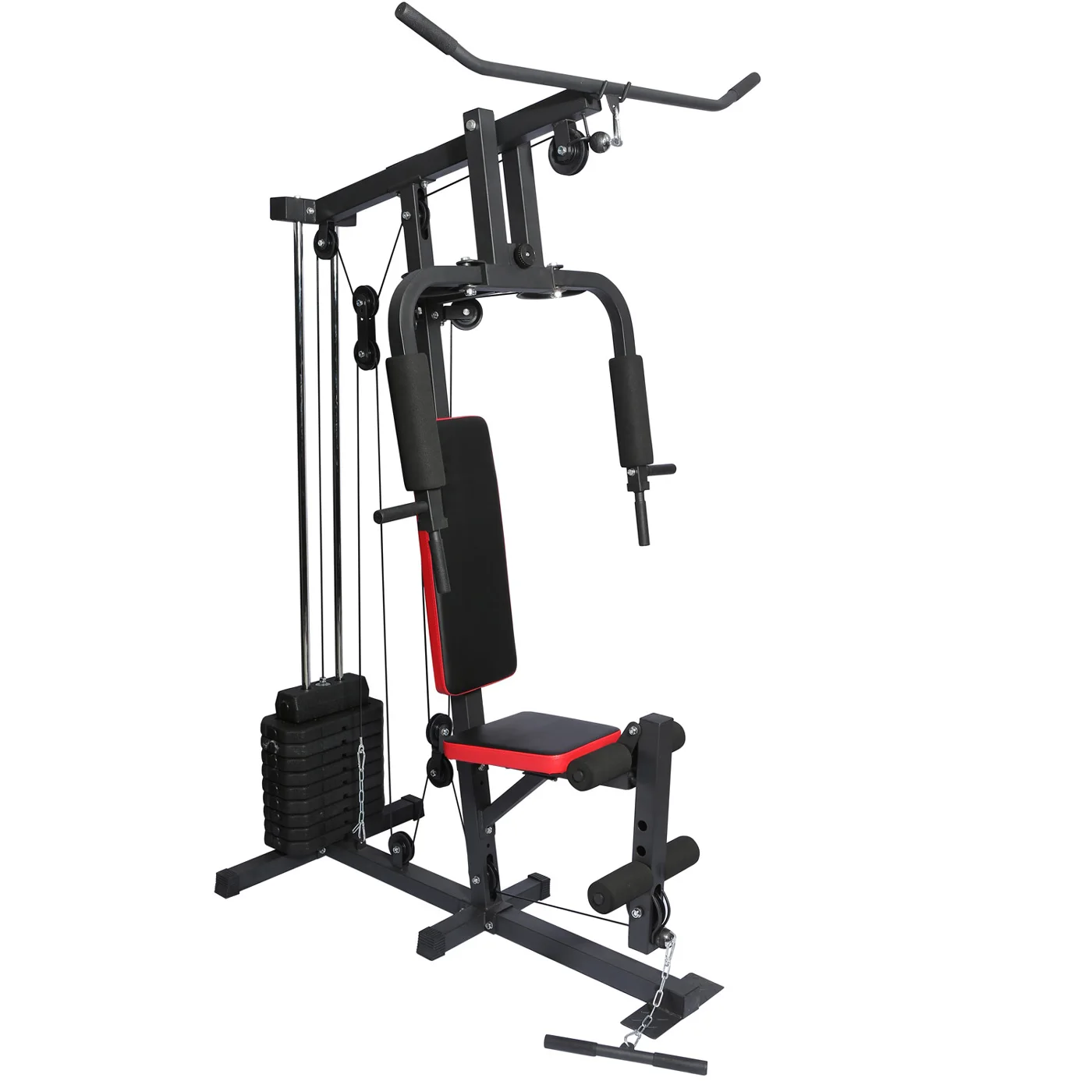 Multifunctional Gym Equipment Foldable Adjustable ABS Squat Rack Bench Press Station Strength Training Bodybuilding Exercises