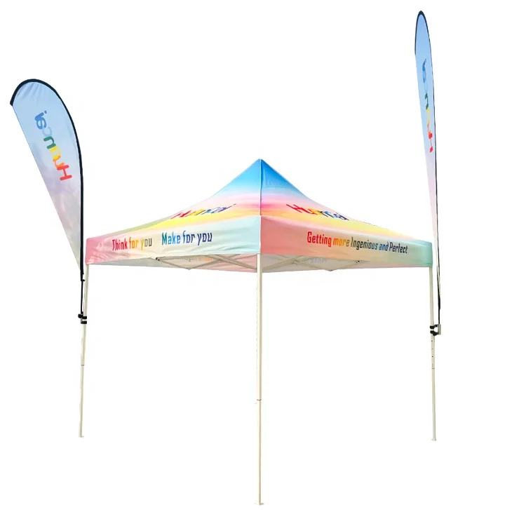 10X10 Custom Steel Canopy Tent Advertising Pop Up Tents For  Outdoor  aluminium Trade Show Display Events