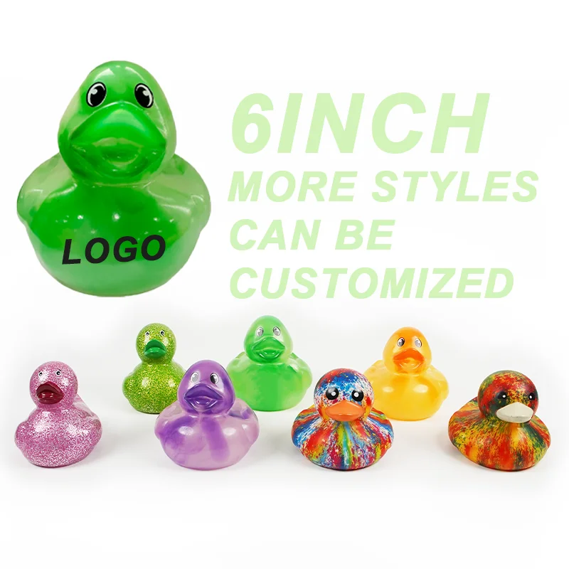 Wholesale 6inch Floating Weighted Pvc Duck Toy For Kids  Pvc Duck Toy swimming Toys floating Duck