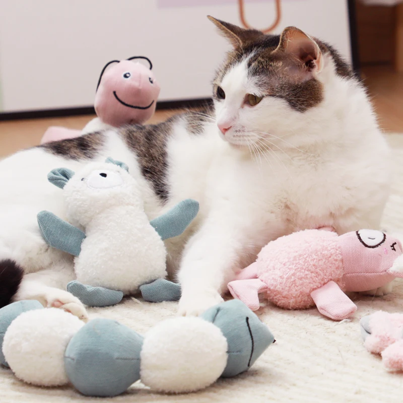 Manufacturer wholesale fruit design plush cat toys